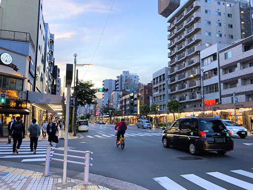 門前仲町の街並み